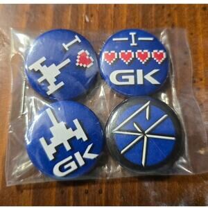 Ground Kontrol Classic Arcade set‎ of 4 1" pinback NIB